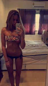 Anonymous in a bikini taking a selfie