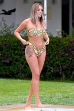 Charlotte Crosby in a sexy bikini seen by paparazzi.




























