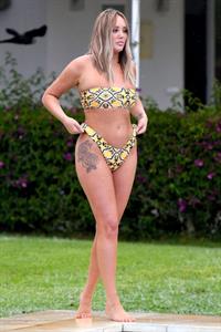 Charlotte Crosby in a sexy bikini seen by paparazzi.





























