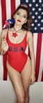 Blanca Blanco sexy swimsuit photo shoot for the 4th of July.











