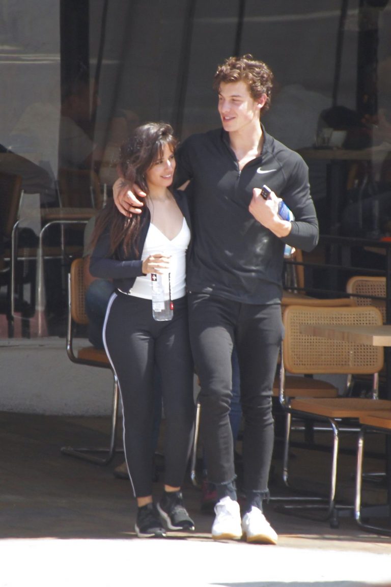 Camila Cabello Pictures Camila Cabello looking sexy seen in public with Shawn Mendes by paparazzi.