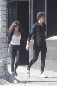 Camila Cabello looking sexy seen in public with Shawn Mendes by paparazzi.




