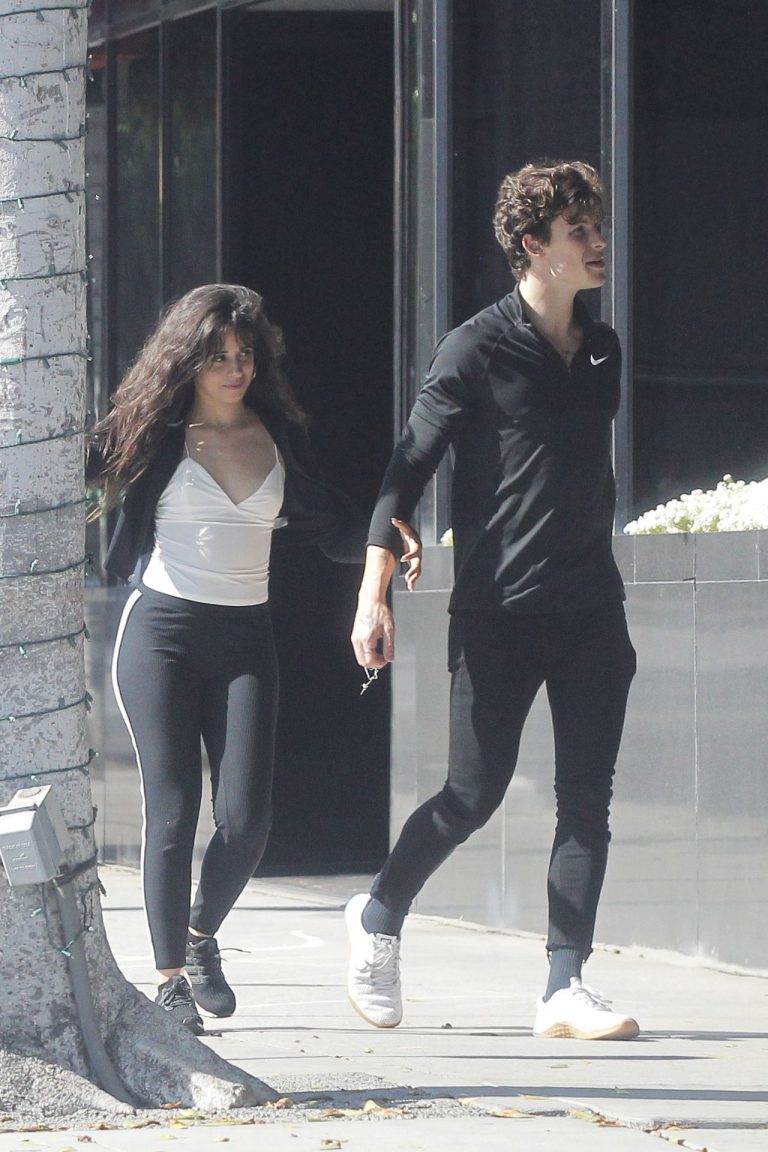 Camila Cabello Pictures Camila Cabello looking sexy seen in public with Shawn Mendes by paparazzi.