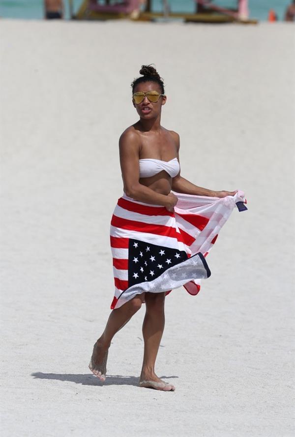 Melody Thornton in a bikini