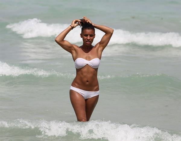 Melody Thornton in a bikini