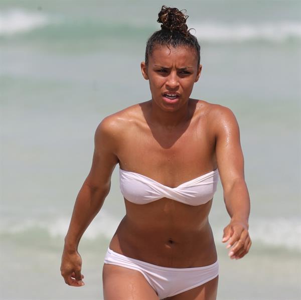 Melody Thornton in a bikini