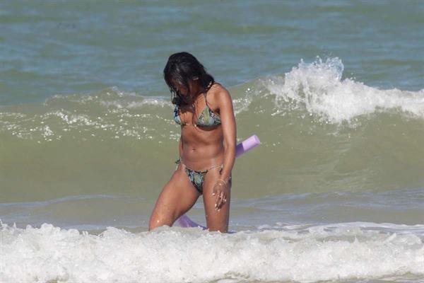 Naomi Campbell in a bikini