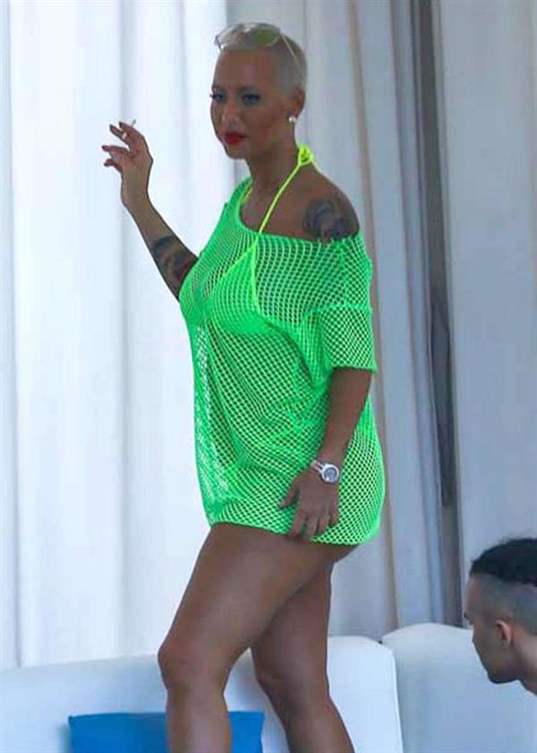 Amber Rose in a bikini