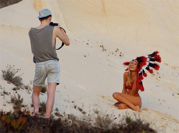 Kimberley Garner in a bikini