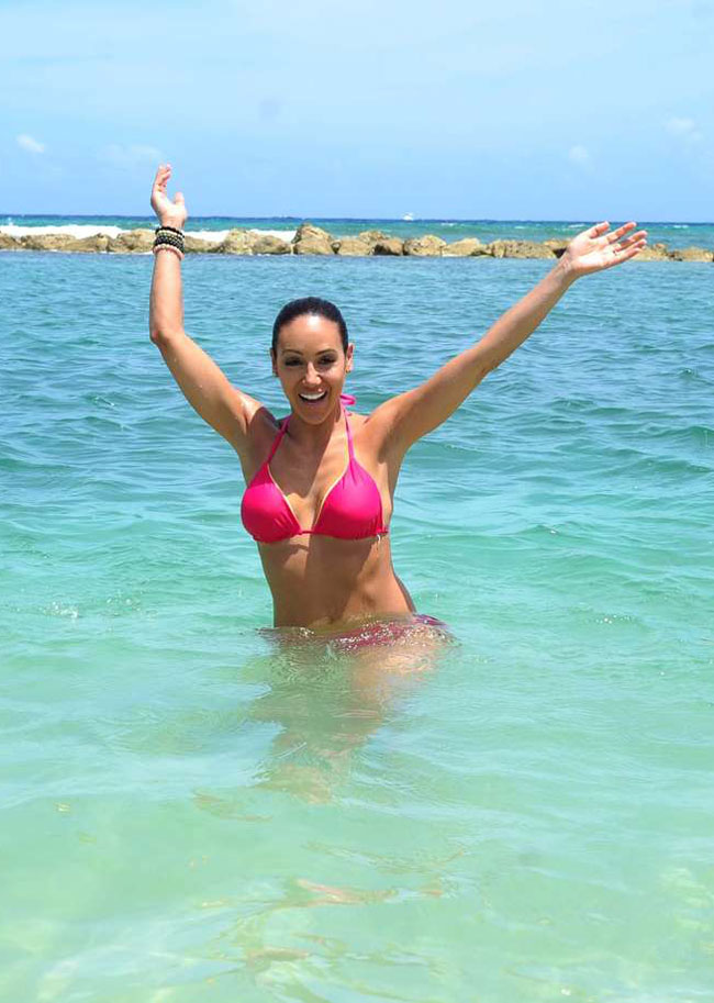 Melissa Gorga in a bikini