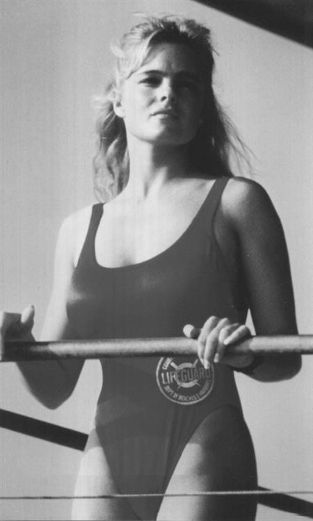 Erika Eleniak in a bikini