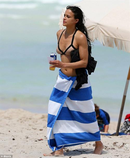 Michelle Rodriguez in a bikini