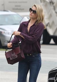 Ali Larter Purple top and jeans