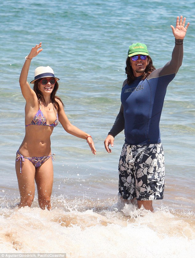 Sarah Shahi in a bikini