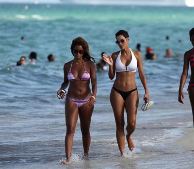 Nicole Mitchell in a bikini