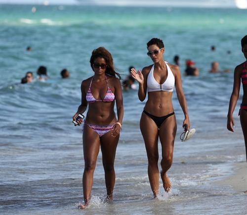 Nicole Mitchell in a bikini