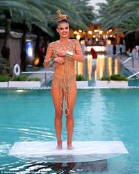 Nina Agdal in a bikini