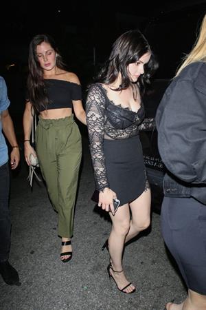 Ariel Winter sexy in a see through outfit that shows off her boobs and cleavage seen by paparazzi.












