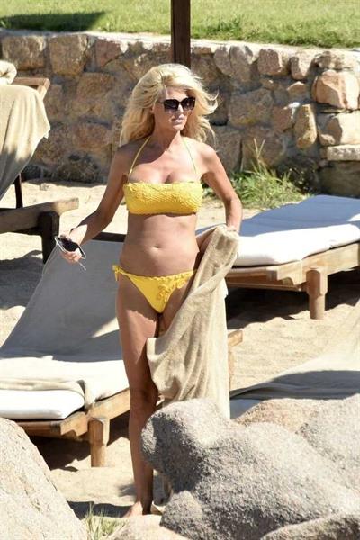 Victoria Silvstedt in a bikini