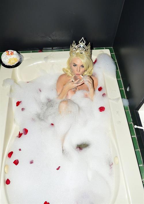 Courtney Stodden Pictures Courtney Stodden nude and sexy photo shoot in lingerie then naked in a bubble bath for the 25th birthday showing her boobs and a nip slip in her bra.