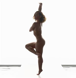Katelyn Ohashi nude photo shoot showing her naked ass.





