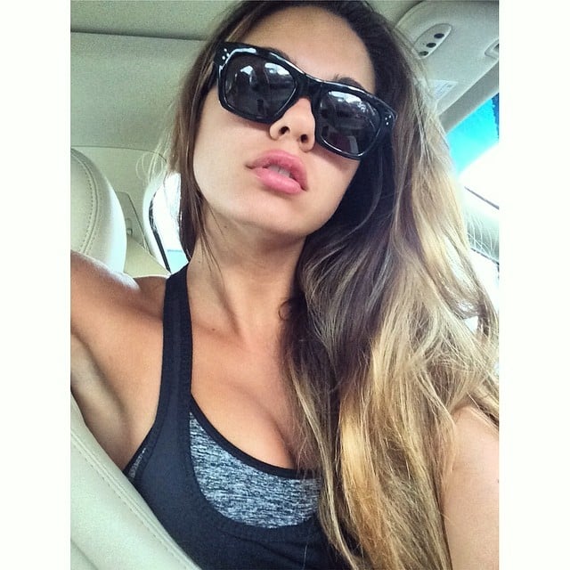 Jessica Ashley taking a selfie