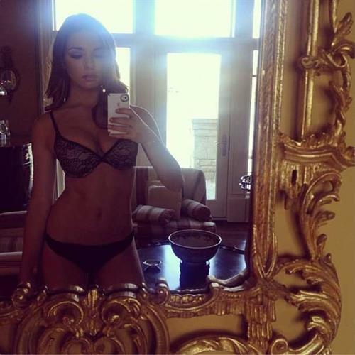 Jessica Ashley in lingerie taking a selfie