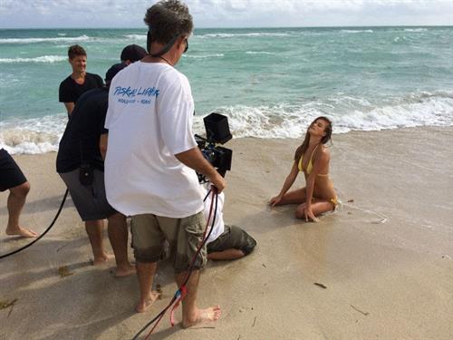 Nina Agdal in a bikini