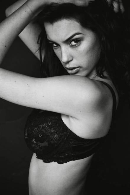 Denise Schaefer in lingerie