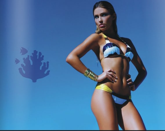 Simone Villas Boas in a bikini