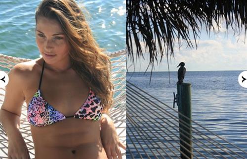 Simone Villas Boas in a bikini