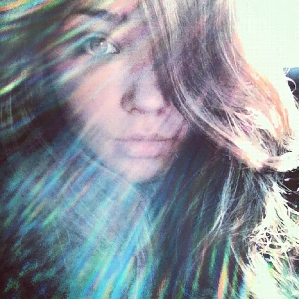 Sandra Kubicka taking a selfie