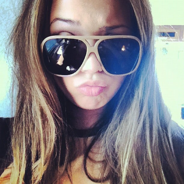 Sandra Kubicka taking a selfie