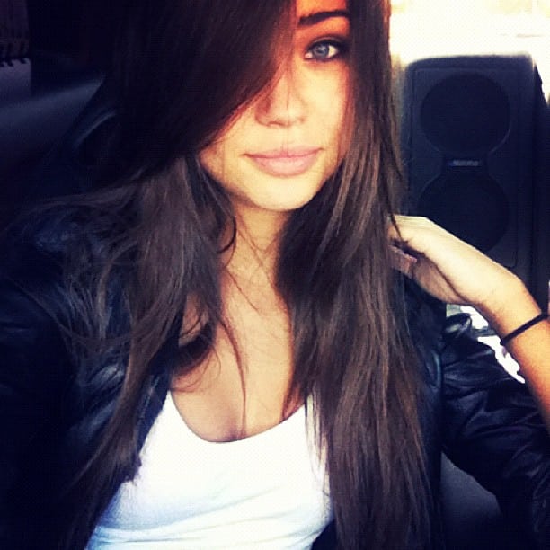 Sandra Kubicka taking a selfie