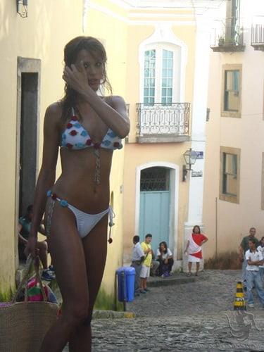 Petra Němcová in a bikini