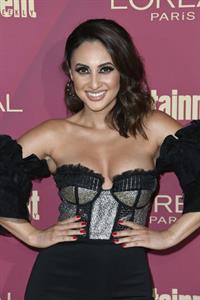Francia Raisa in a sexy little dress showing off her boobs seen by paparazzi at a pre Emmy party.










































