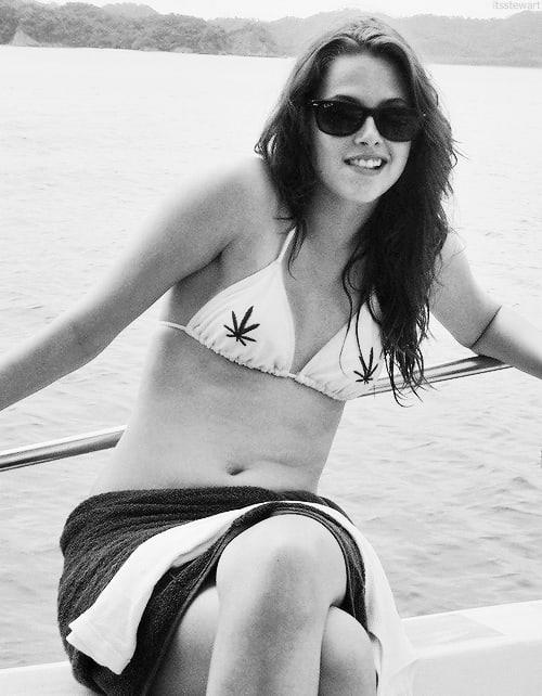 Kristen Stewart in a bikini