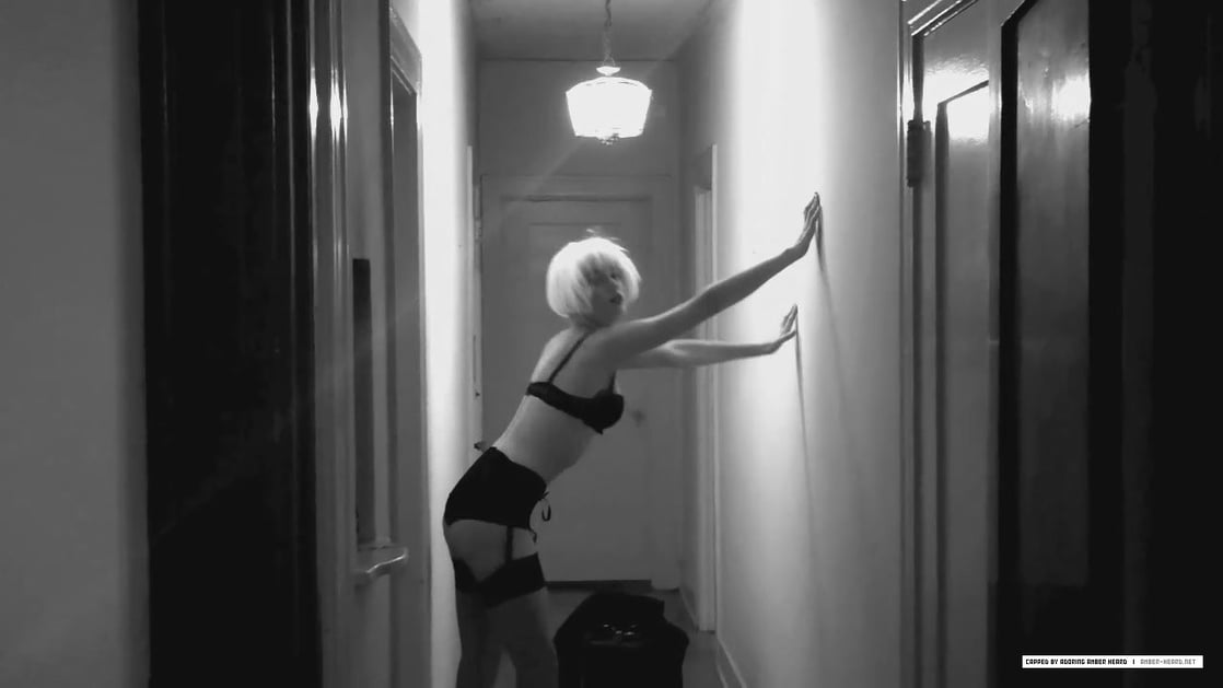 Amber Heard in lingerie