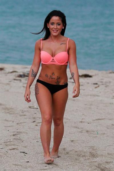 Jenelle Evans in a bikini