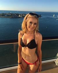 Caroline Hewitt in a bikini