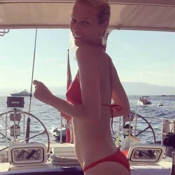 Eva Herzigova in a bikini