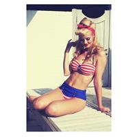 Freyja Vanden Broucke in a bikini