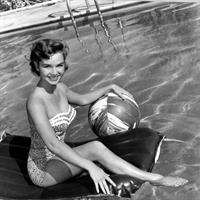 Debbie Reynolds in a bikini