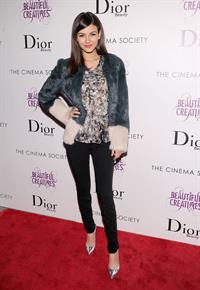 Victoria Justice The Cinema Society screening of Beautiful Creatures in NY 2/11/13 