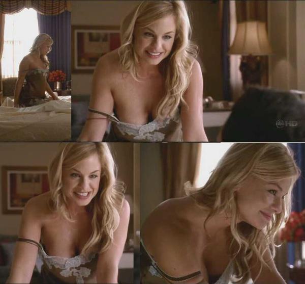 Jessica Collins in lingerie