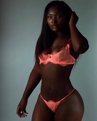 Nafeesah Tesani in lingerie