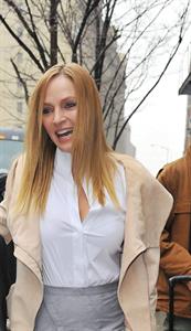 Uma Thurman Donna Karan show Fall 2013 MBFW in New York February 11, 2013 