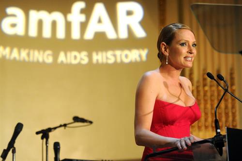 Uma Thurman 4th Annual amFAR Inspiration Gala in NYC June 13, 2013 