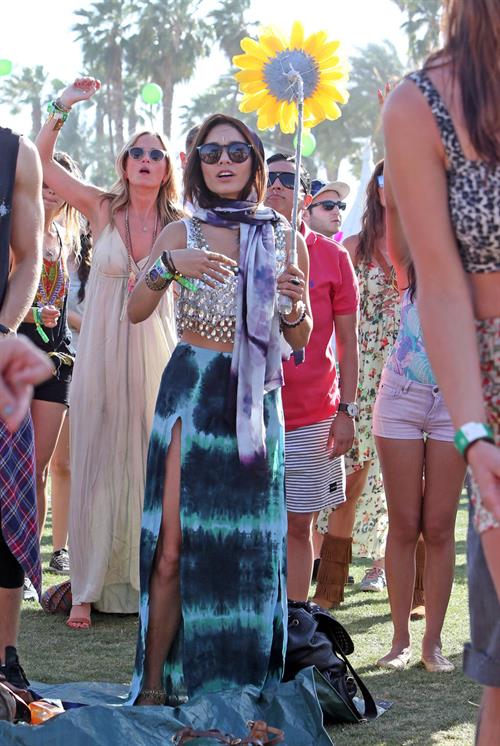 Vanessa Hudgens at Coachella Festival day 3 in Indio on April 14, 2013