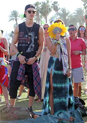 Vanessa Hudgens at Coachella Festival day 3 in Indio on April 14, 2013